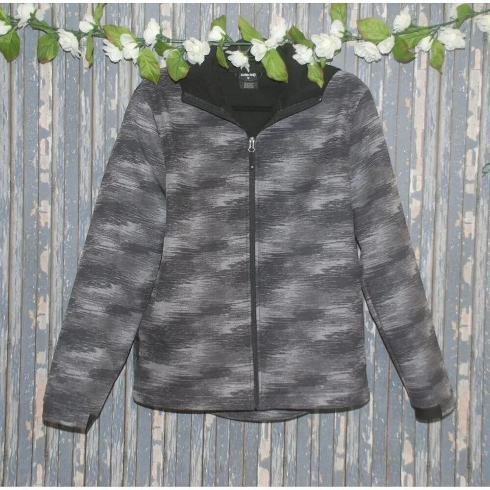 Solaris Softshell Hoodie Jacket Men's S Multi Climate Water Resistant Breathable